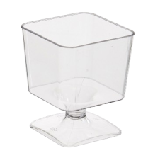 The square collection Verrine carrée avec pied 2on