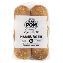 Pom Sesame hamburger bun