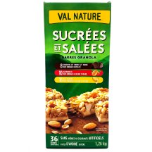 Val Nature Sweet and savory granola bars