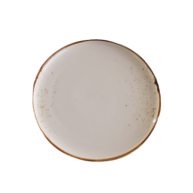Dap-white Round gold/white plate 9.25in