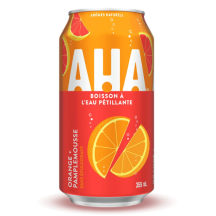 Aha Grapefruit orange sparkling water [can+dep]