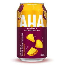 Aha Pineapple passion sparkling water [can+dep]