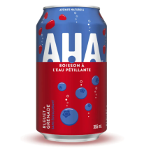 Aha Blueberry pomegranate sparkling water [can+dep]