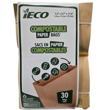 IECO Sac pour résidus de composte de cuisine 7.5x3.7x11.6po