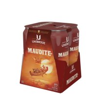 Unibroue Maudite strong beer [can+dep]