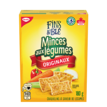 Minces aux légumes Vegetable flavoured crackers