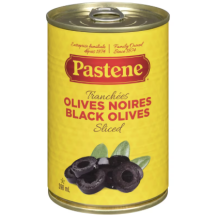 Pastene Olives noires tranchées