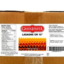 Grisspasta Lasagna 10inch pasta