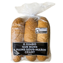Générique Jumbo sub buns 12in