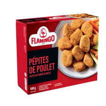 Flamingo Pépites de poulet panée, cuites,surgelé