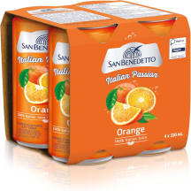 San Benedetto Orange sparkling beverage [can+dep]