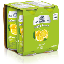 San Benedetto Lemon sparkling beverage [can+dep]