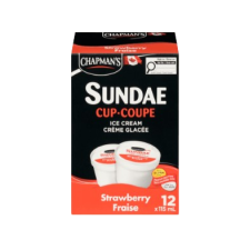 Chapman's Sundae coupe cr glacée fraise