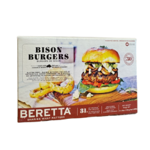 Beretta Frozen bison burgers