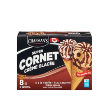 Chapman s Vanilla or caramel cone, chocolate centre