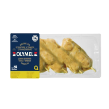 Olymel Fresh lemon and pepper turkey breast skewers