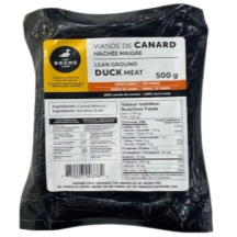 Canard Lac Brôme Frozen raw lean ground duck meat