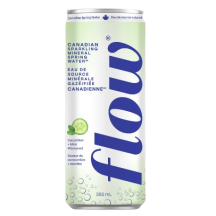 Flow Water Sparkling water cucumber mint [can+dep]