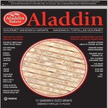Aladdin Tortillas au blé entier 12po