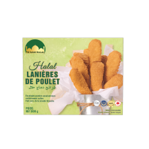 TA'AAM HALAL Lanières de poulet Halal cuit, pané surg