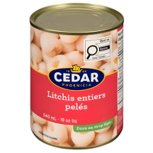 Cedar Litchis entiers pelés