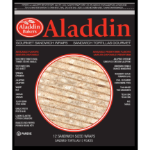 Aladdin Grilled wheat tortilla 12in