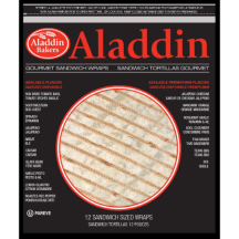 Aladdin Grilled plain tortilla 12in