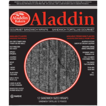 Aladdin Tortillas à la fève noire 12po