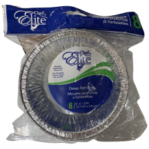Chef Elite Assiette pâté à la viande 5on en aluminium