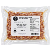 Canard Lac Brôme Frozen shredded confit duck meat