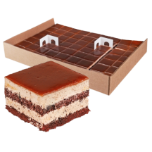 King's Pastry Frozen Mocha mousse cake, precut