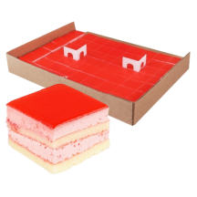 King's Pastry Mousse aux fraises pré-coupée surgelée