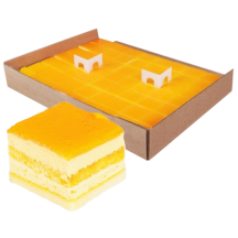King's Pastry Frozen mango mousse cake, precut