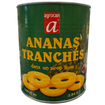 Agrocan Unsweeted pineapple slices