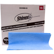 Shinex Food service blue cloth 13x24in