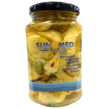 Sun Med Marinated artichoke quarters