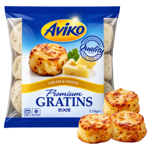Aviko Gratin de pommes de terre/crème/emmental surgelé