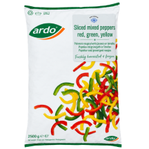 Ardo Frozen sliced mixed peppers