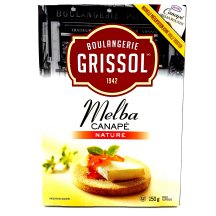 Grissol Craquelin melba canapé nature
