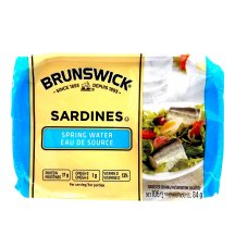 Brunswick Sardines avec eau de source