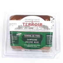Charcuterie du terroir Terrine de porc au poivre noir