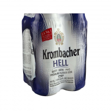 Krombacher Hell lager beer [can+dep]