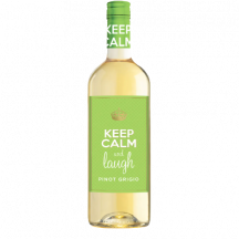 Keep Calm & Laugh Pinot grigio white wine