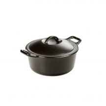 Lodge 4 quart cast iron dutch oven with loop handles