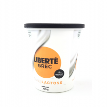 Liberté Lactose free plain 0% greek yogourt