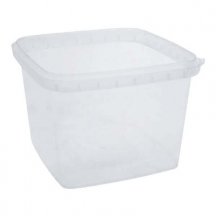 Elfe Plastik 16oz secure square container