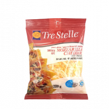 Tre Stelle Cheddar and grated mozzarella cheese