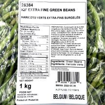 Haricots verts extra-fins surgelés image #7202