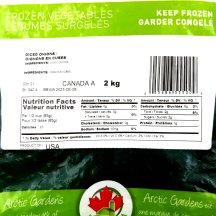 Frozen IQF cubed onions image #7281
