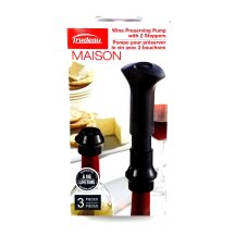 Trudeau Wine preservative pump with 2 stoppers